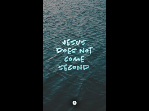Jesus does not come second!