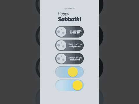 Switch off This Sabbath
