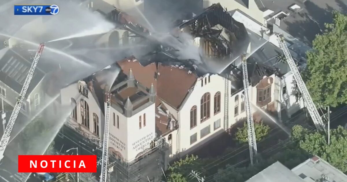 Incendio de gran magnitud arrasa la Iglesia Advent&hellip;